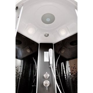 Душевая кабина Deto L 890 с электрикой BLACK 90х90х215 см